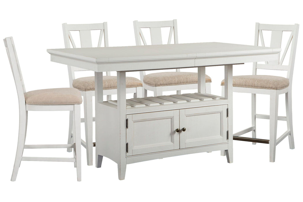 Heron Cove - Extendable Counter Height Dining Table Set Magnussen Furniture