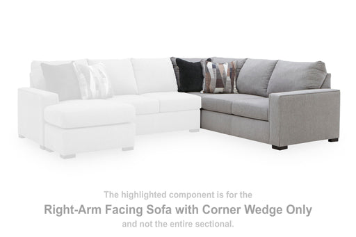 Lakepoint - RAF Sofa With Corner Wedge - Nickel Benchcraft®