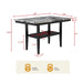 5 Piece Counter Dining Set With Table, Chairs - Black / Brown Home Essentials