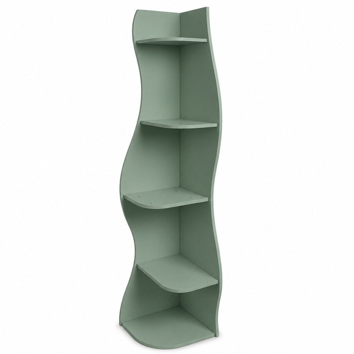 5 Tier S - Shaped Corner Shelf For Living Room Home Essentials