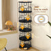 Rotating Bookshelf Tower 5 Tier Spinning 360 Degree Revolving Storage Shelf Home Essentials