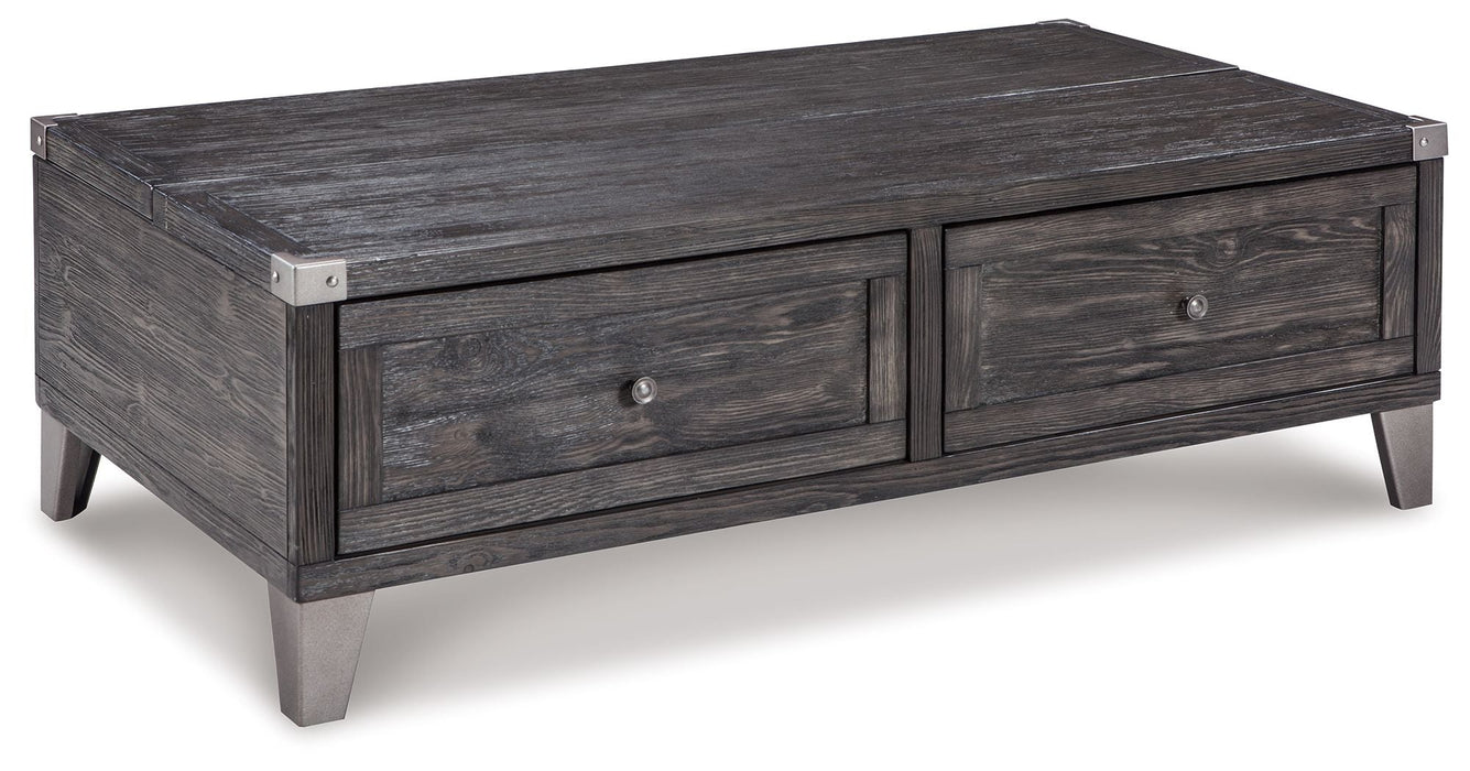 Todoe - Lift Top Cocktail Table - Dark Gray Signature Design by Ashley®