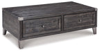 Todoe - Lift Top Cocktail Table - Dark Gray Signature Design by Ashley®