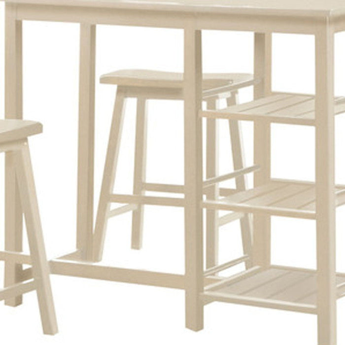 Solid Wood Console Table - Beige