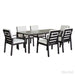 Verona - Dining Outdoor 7 Pieces Set - Dark Espresso / Gray / Off White Home Essentials