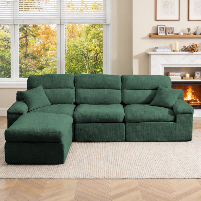 Corner Chaise Sofa With High Backrest Home Essentials