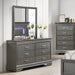 1 Piece Dresser 6 Drawers Bedroom Furniture - Gray Home Essentials