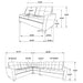 Creston - Upholstered Sectional Sofa Furniture Max