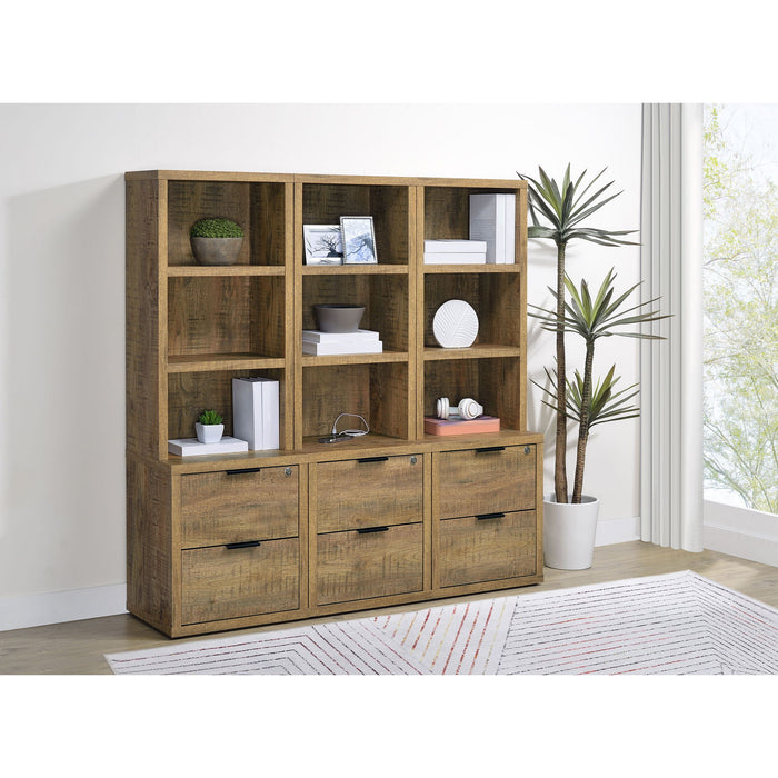 Geary - 3 Piece Wall Unit Bookcase Set With USB Storage Furniture Max
