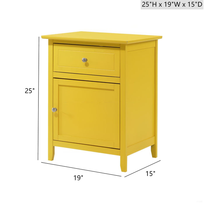 Izzy - 1 Drawer /1 Door Nightstand