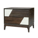 Japandi 2 Drawer Nightstand With Geometric Design Artistry At Home