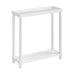 Narrow Side End Tables With Shelf (Set of 2) Home Essentials