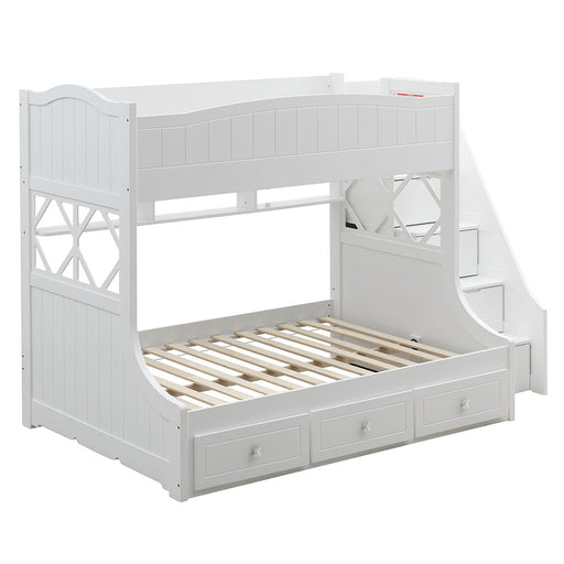 Meyer - Twin Over Full Bunk Bed With Storage - White ACME