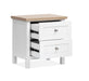 Windmill Harbour - Drawer Nightstand - White Whisp And Sand Magnussen Furniture