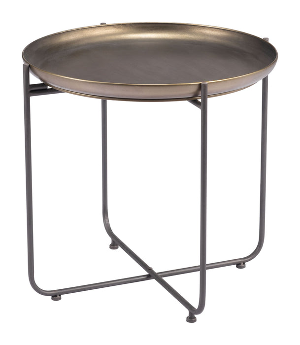 Bronson - Side Table - Bronze Zuo Modern