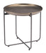 Bronson - Side Table - Bronze Zuo Modern