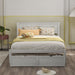 Full Size Platform Bed With Under Bed Drawers - White Hearth and Haven