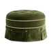 Maribel - Round Accent Ottoman - Olive Green Jennifer Taylor Home