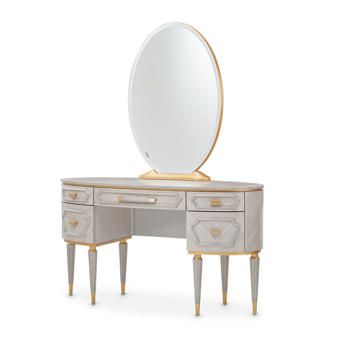 St. Charles - Vanity Desk with Glass Top Michael Amini