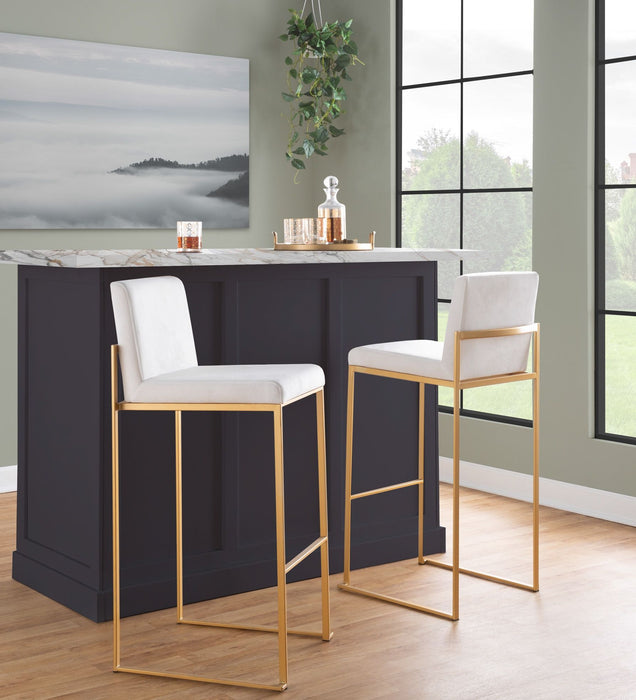 Fuji - Contemporary Design High Back Barstool Lumi Source