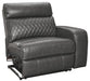 Samperstone - RAF Zero Wall Power Recliner - Gray Signature Design by Ashley®