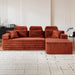 Sectional Sleeper Sofa & Storage Pockets, Modular Couch With Throw Pillows For Living Room Home Essentials