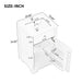 20" Bathroom Vanity With Sink, Soft Closing Cabinet Door, Adjustable Shelf & Storage Rack - White Hearth and Haven