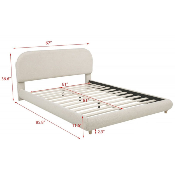 Contemporary Low-Profile Platform Bed Home Essentials