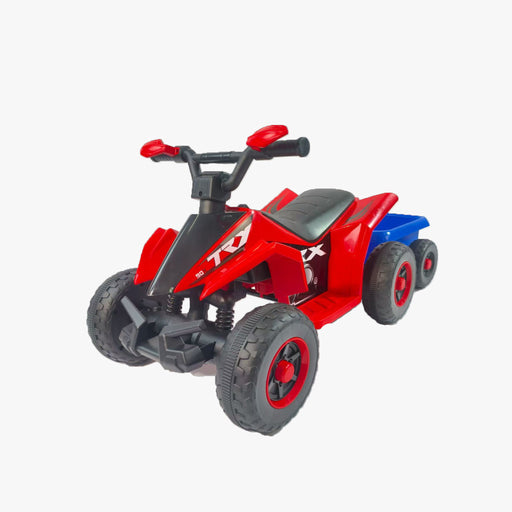 6V Kids Electric ATV With Headlights, Mp3, USB & Volume Control, 4 Wheel Ride-On Vehicle - Red Daily Nest