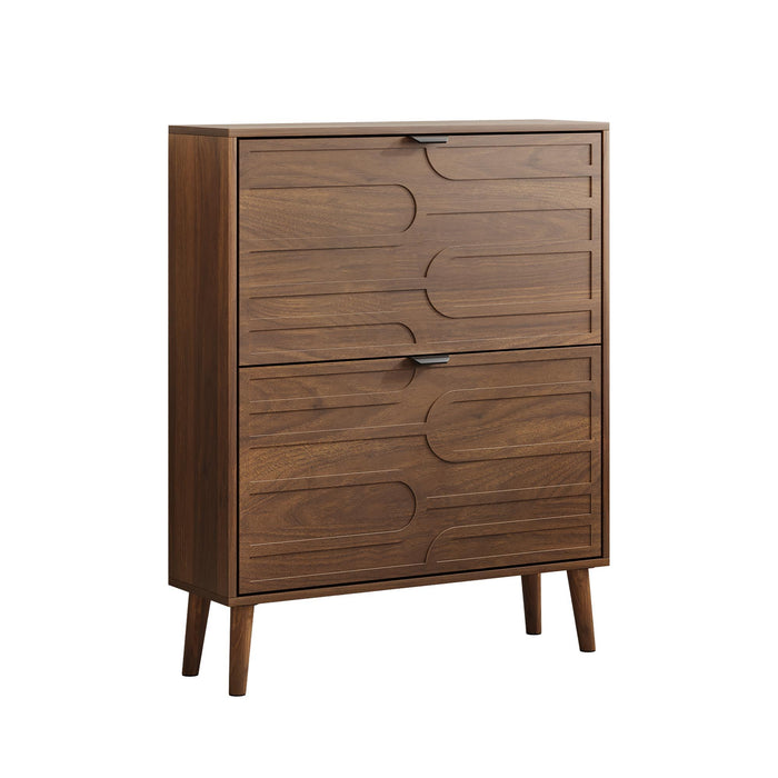 Medieval - Independent Shoe Cabinet With 2 Flip Drawers Daily Nest