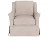 Henri - Skirted Swivel Chair, Special Order - Beige Universal Furniture