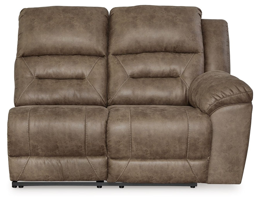 Ravenel - Raf Reclining Power Loveseat - Faux Leather - Fossil Signature Design by Ashley®