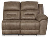 Ravenel - Raf Reclining Power Loveseat - Faux Leather - Fossil Signature Design by Ashley®