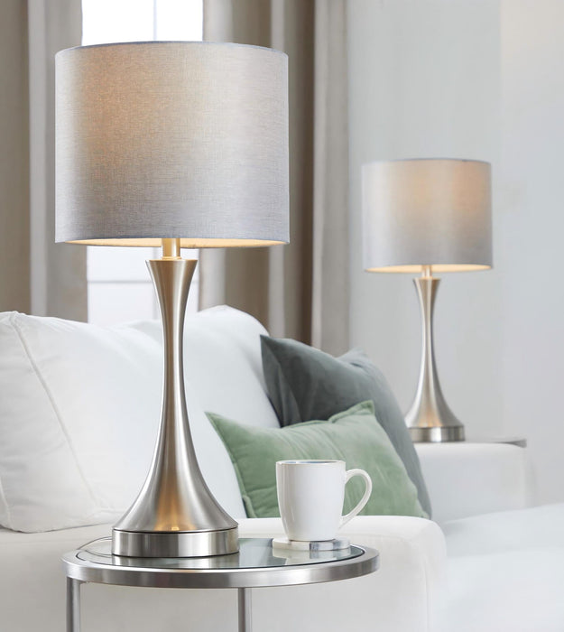Lenuxe - Contemporary Table Lamp Built In USB Port (Set of 2) Lumi Source