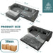 3-In-1 Convertible Sleeper Sofa With Movable Ottoman For Living Room Home Essentials