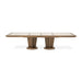 Portrait - Wide Rectangular Dining Table - Sienna Brown Michael Amini