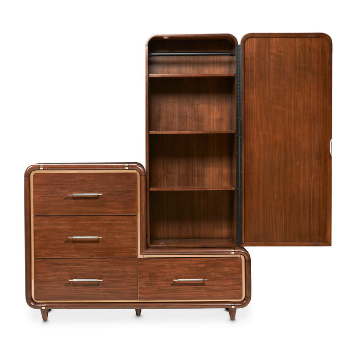Mason Park - Chest With Storage Mirror - Umber