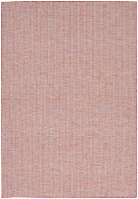 7' X 10' Power Loom Area Rug - Dark Red