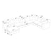 Upholstered Modular Sectional & Custom Configuration Home Essentials