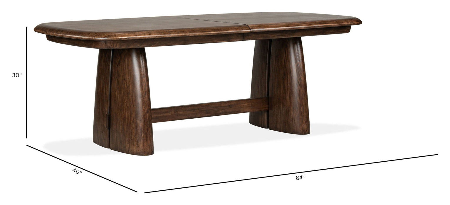 Belville - Extendable Trestle Dining Table - Chestnut Brown Magnussen Furniture