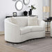 Rory - Sloped Arms Loveseat With Pillows - White Furniture Max