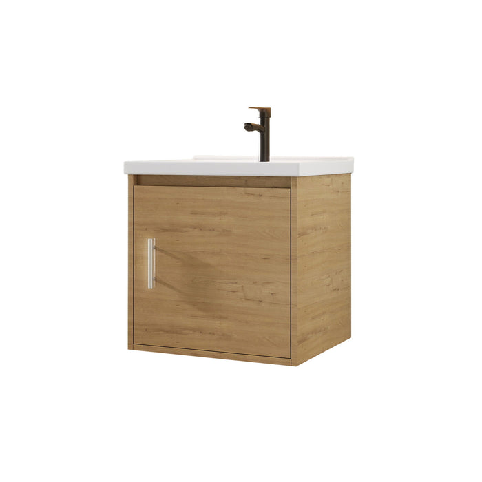Floating Bathroom Vanity Combo, Wall Mounted Cabinet With Sink & Soft Close Doors For Small Bathrooms Home Essentials