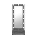 Lorena - Tall Mirror With Drawer And Speakers LED Lighting - Gray Global Furniture USA