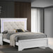 Tufted Headboard Bed With LED Lighting Home Essentials