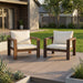 Stylish Outdoor Chair Set With Cushions For Garden (Set of 2) Hearth and Haven