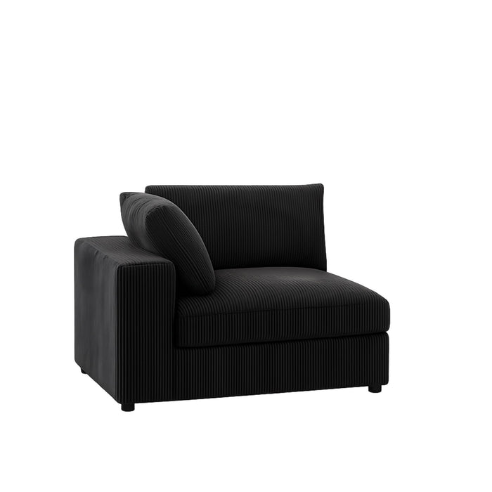Corner Modular Sectional Sofa - Black Home Essentials