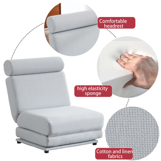 Foldable Single Chair Sofa Bed With Pillow, Easy To Store, Breathable And Wearable Home Essentials