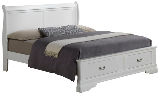 Upholstered Panel Sleigh Bed Design Glory Furniture