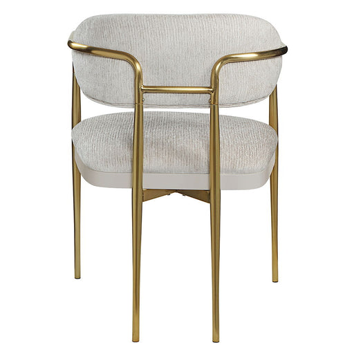 Zayn - Arm Chair (Set of 2) - Beige Chenille & Gold ACME