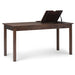 Monroe - Desk - Distressed Charcoal Brown Simpli-Home